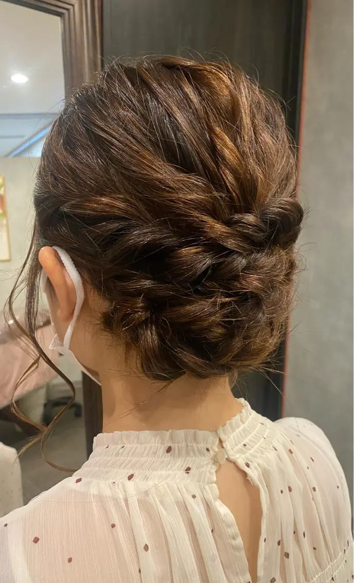 ヘアアレンジ ヘアセット 清川 椿咲のネイルデザイン