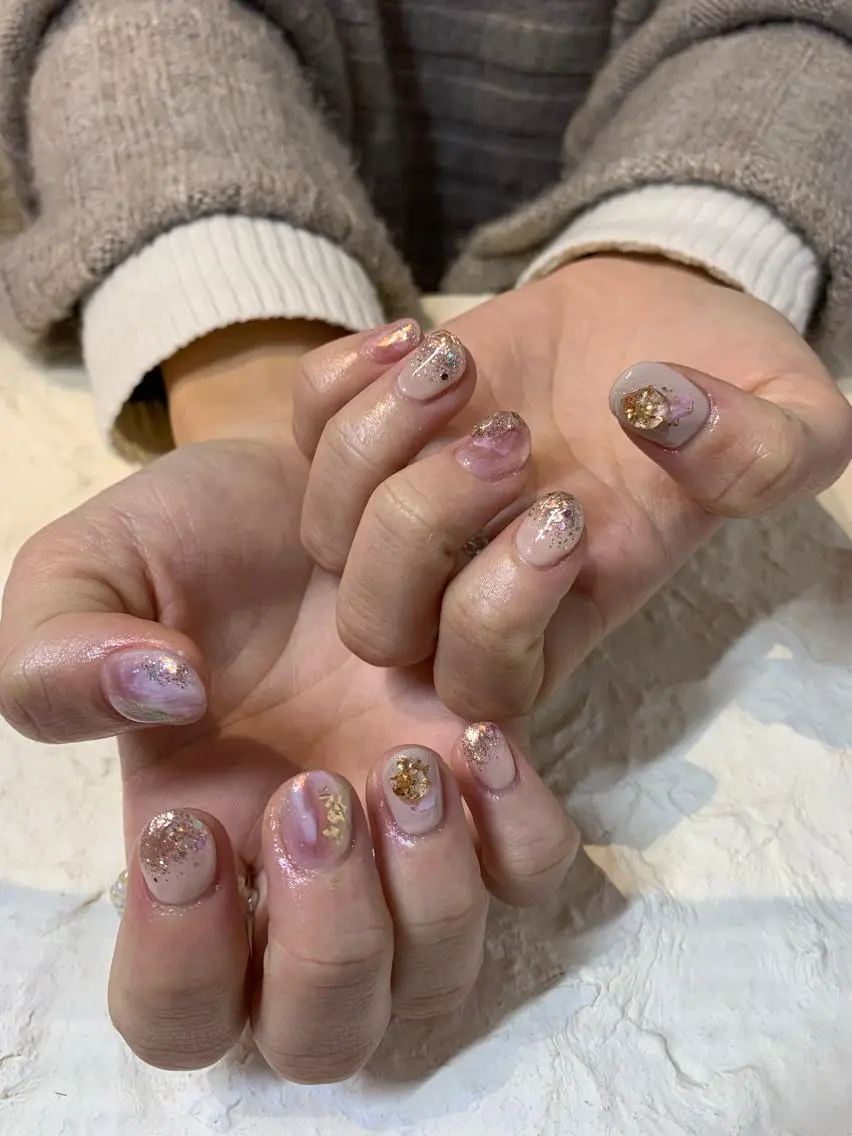 ネイル 持ち込み マキノ ユイのネイルデザイン