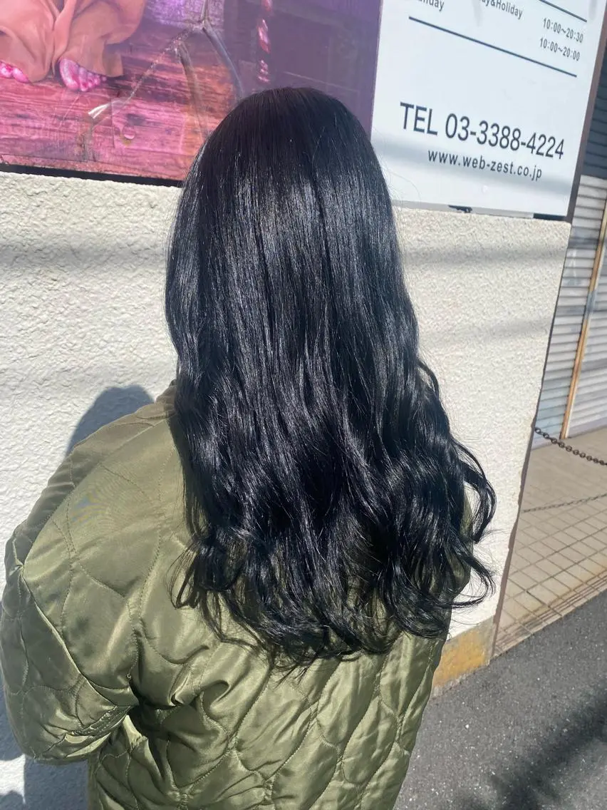 セミロング カラー ヘアアレンジ niconail 🧣ayu 📍烏山のネイルデザイン