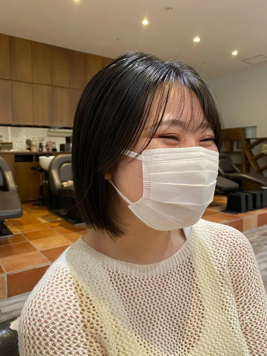 ショート ボブ 栗原 瑞稀のヘアスタイル