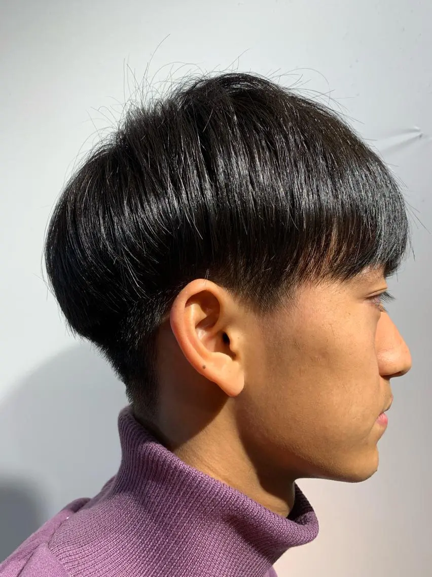 ショート メンズ マッシュ カット トリートメント ヘッドスパ ヘアセット Lee東三国 店長 谷辻誠志のヘアスタイル