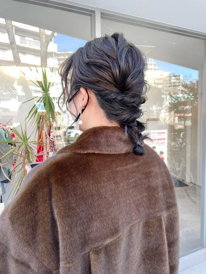 セミロング クニモトハルナ ボブ/柔らかカラーのヘアスタイル