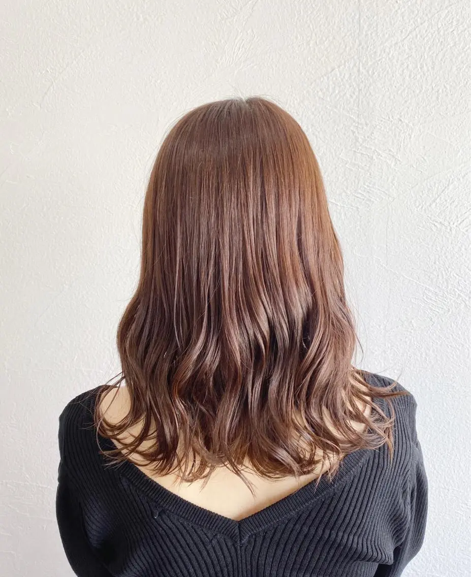 セミロング カラー ブラウンカラー 透明感カラー HIYOSHI　✂︎ 艶髪職人のヘアスタイル