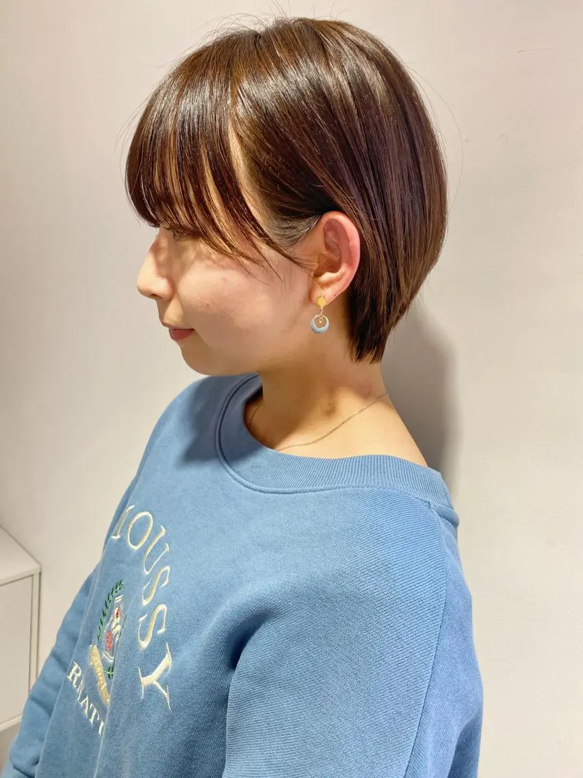 ショート ショートヘア カット 新井 広之のヘアスタイル