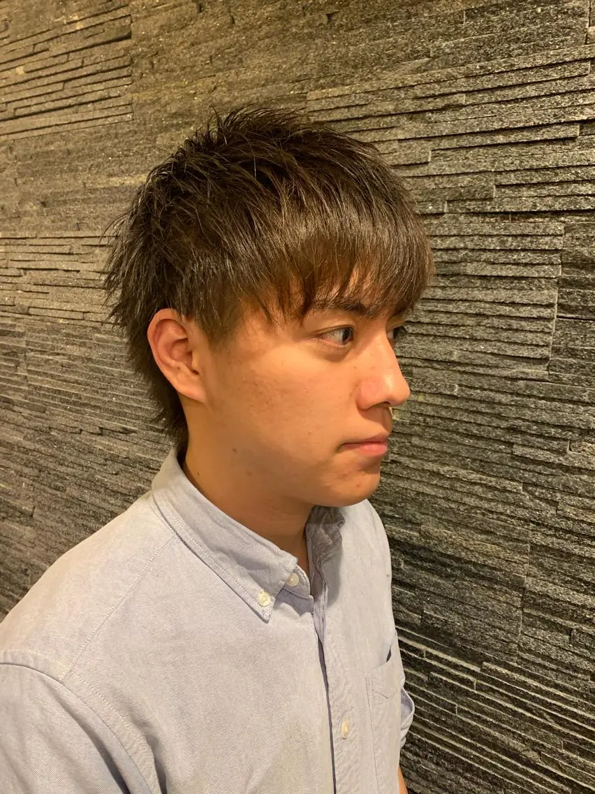 ミディアム 石川 裕大のヘアスタイル