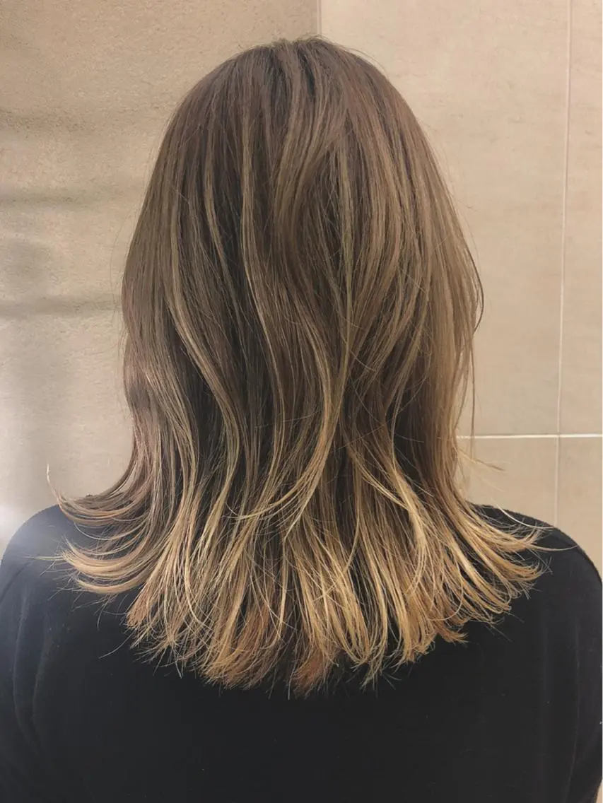 ミディアム レイヤーカット ウルフカット 🌿ニュアンス/髪質 改善🌿Fukudaのヘアスタイル