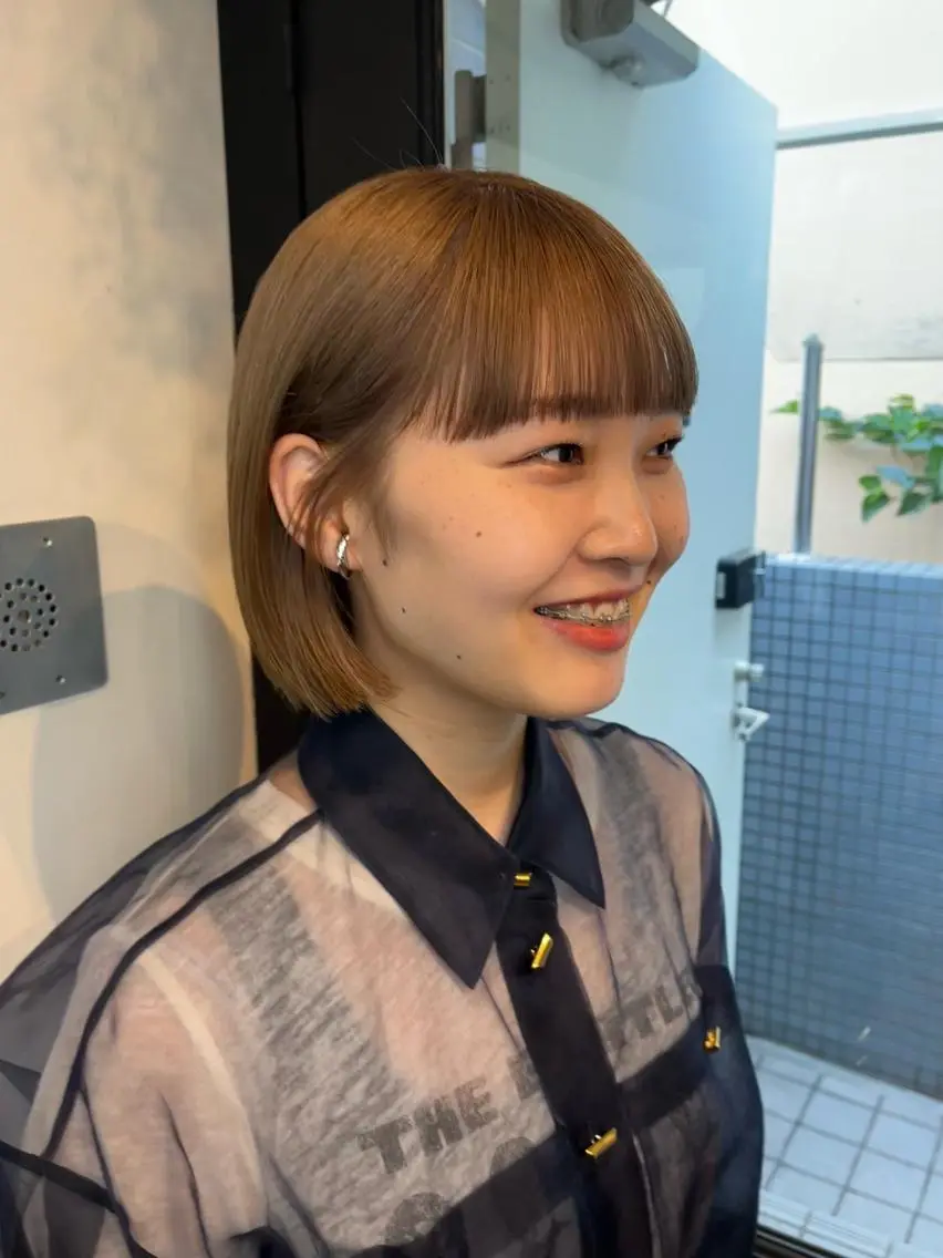 ショート Airi 韓国y2k ハイレイヤーのヘアスタイル