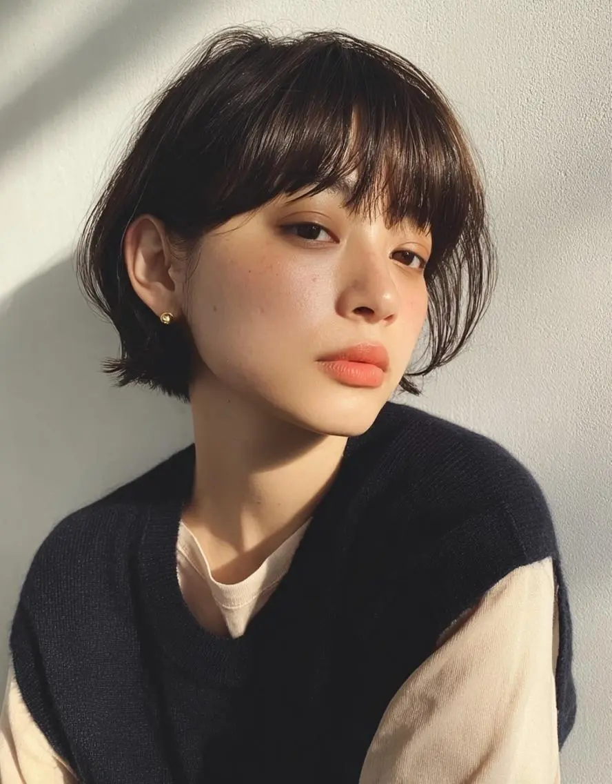 ミディアム カラー デザインカラー✨ 透明感カラー菊地真保のヘアスタイル