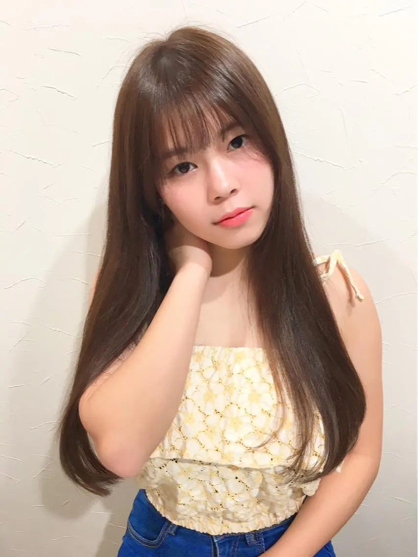 ロング カラー ヘアアレンジ 柔らか垢抜けｶﾗｰと ｶｯﾄ🫧ASUKAのヘアスタイル