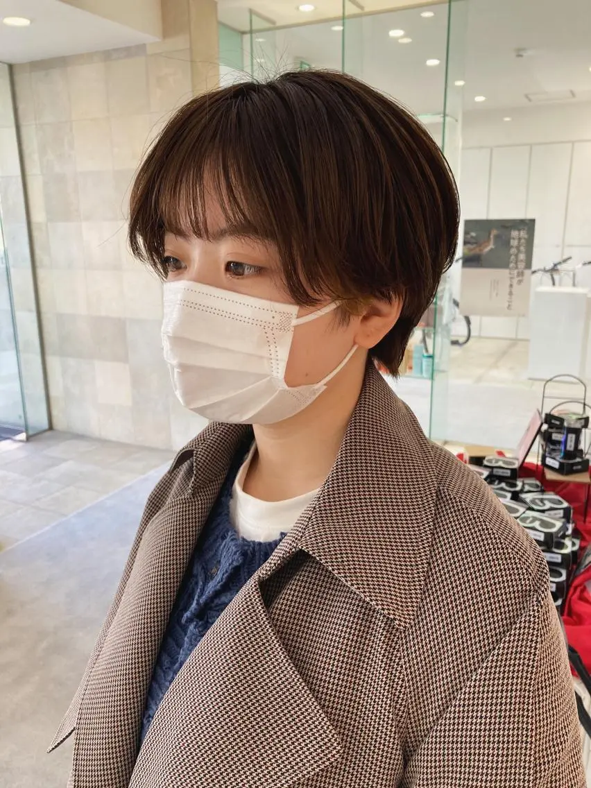 ショート カラー ハンサムショート ショートヘア 田中 あかねのヘアスタイル