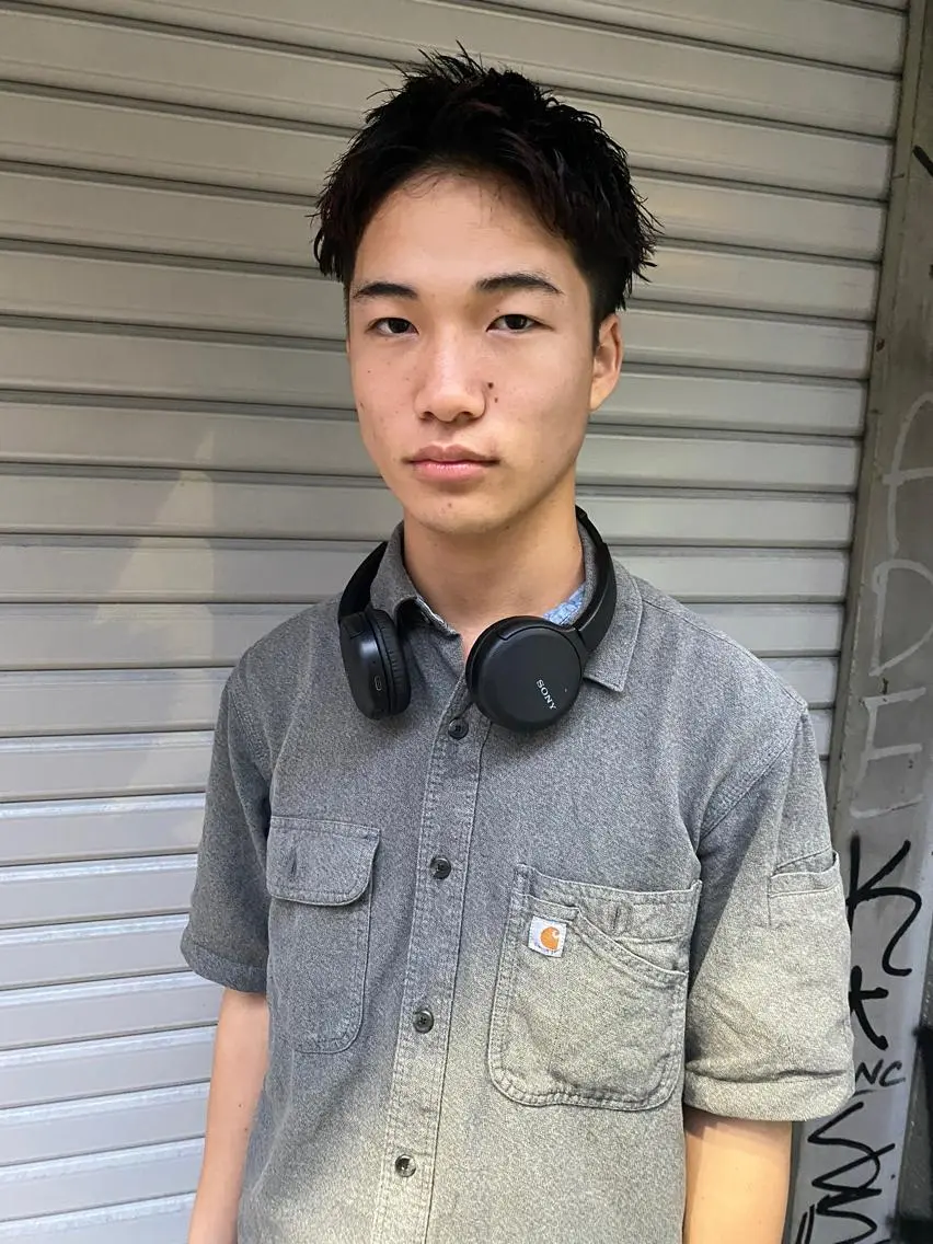 ショート メンズ メンズブリーチ メンズハイライト メンズインナーカラー メンズパーマ プードルパーマ カット 💈メンズ短髪特化 ✂︎伊藤大輝💈のヘアスタイル