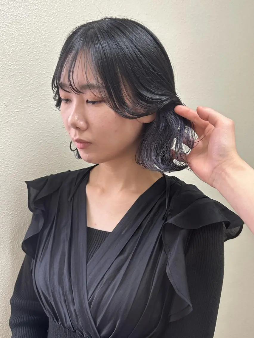 ショート カラー パーマ ヘアアレンジ メンズ キッズ ネイル マツエク・マツパ アイブロウ メンズバレイヤージュ メンズブリーチ メンズハイライト メンズインナーカラー メンズ韓国風 切りっぱなしヘアボブ ミディアムヘアRYOのヘアスタイル