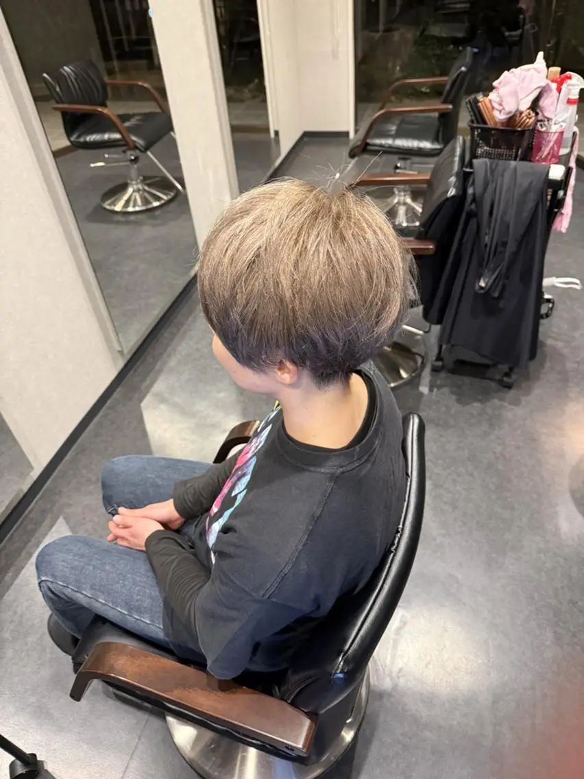 ショート 刈り上げ 髪質改善⚡️カラー 🍀武久 誠🍀のヘアスタイル