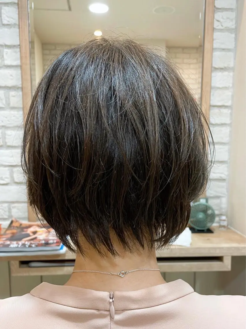 ショート ショートボブ ボブ ショートヘア 清水 有実子のヘアスタイル