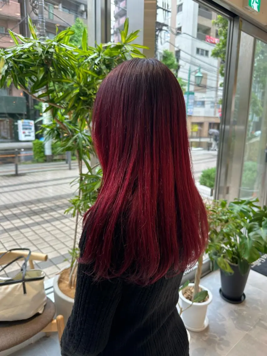 カラー ヘアカラー トリートメント ヘアセット 垢抜け/レイヤー /艶カラー🪼風香のヘアスタイル