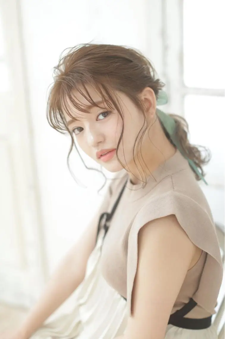 セミロング 髪質改善/マツパ 垢抜け透明カラー衣笠のヘアスタイル
