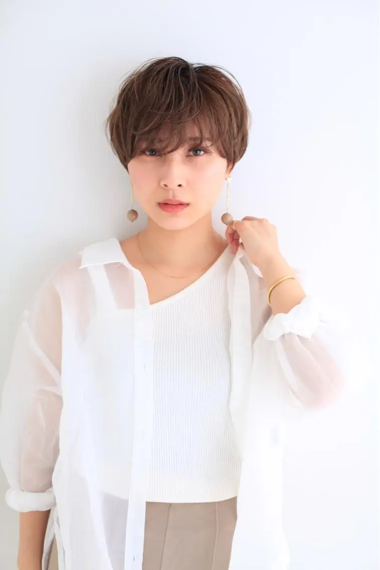 ショート カラー NYNY四條畷店 森 亮人のヘアスタイル