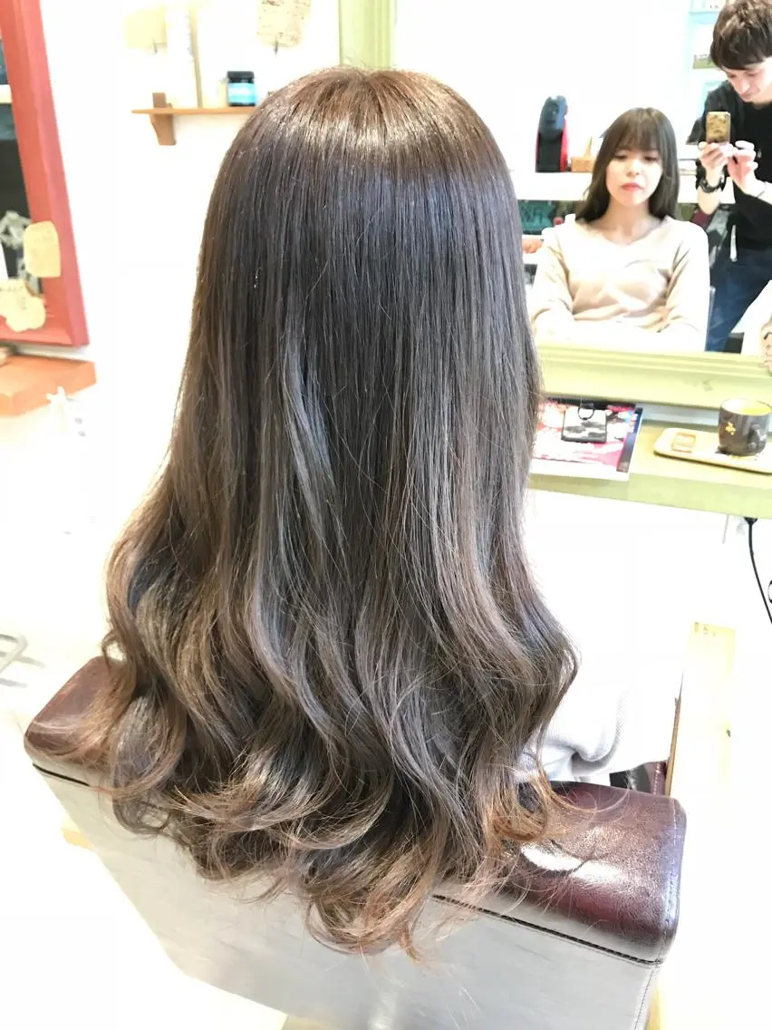 ロング カラー グレージュ メンズ指名多数!! 田島史也のヘアスタイル