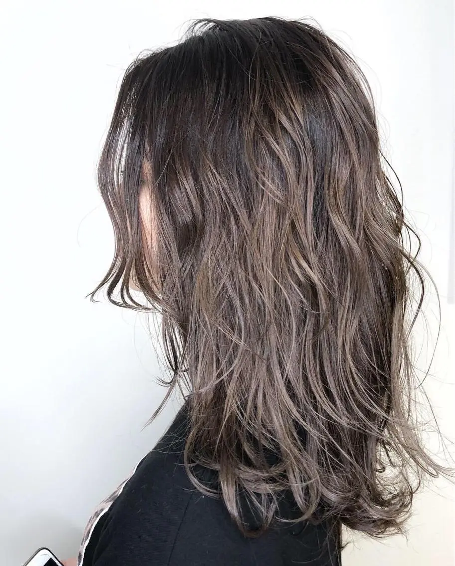 セミロング カラー バレイヤージュ ブリーチ ケアブリーチ ダブルカラー グラデーションカラー メンズヘア特化 崎田 成人のヘアスタイル