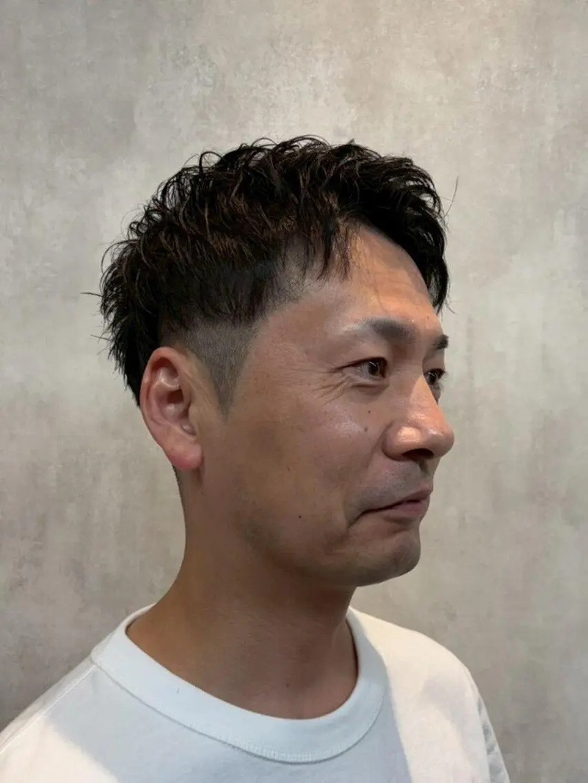 ショート メンズ ツーブロック カット インフィニィトネオ 澤田のヘアスタイル