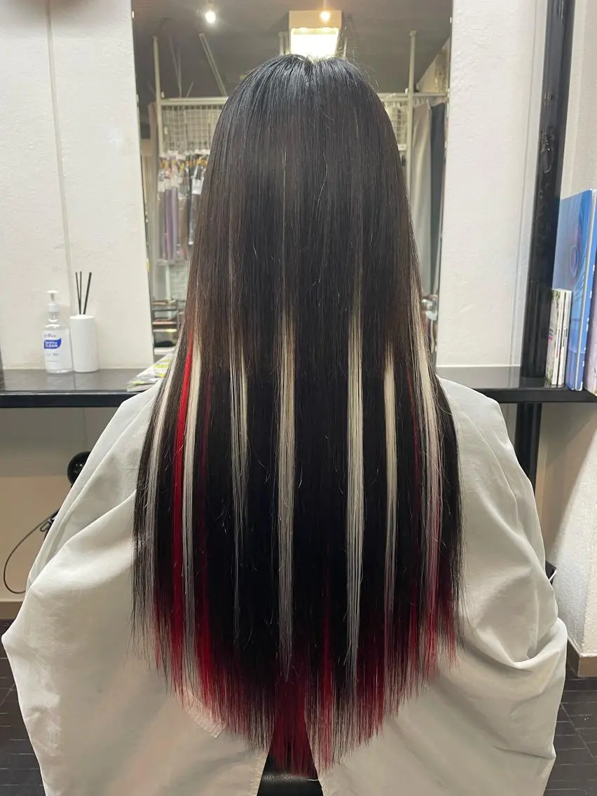 ロング ハイライト 💜Rebre** Mayu💜のヘアスタイル