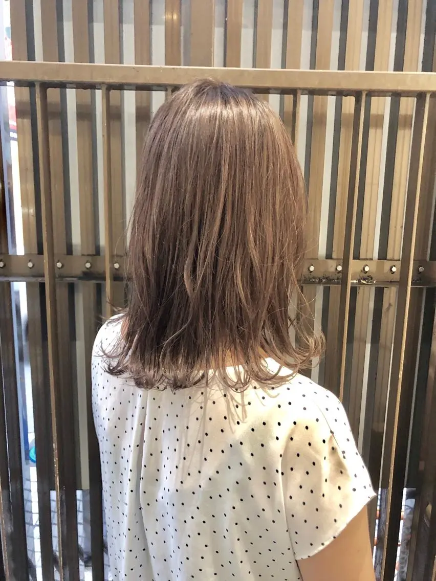 セミロング ヘアカラー トリートメント シールエクステ×美髪 改善/ヨシモトカンジのヘアスタイル