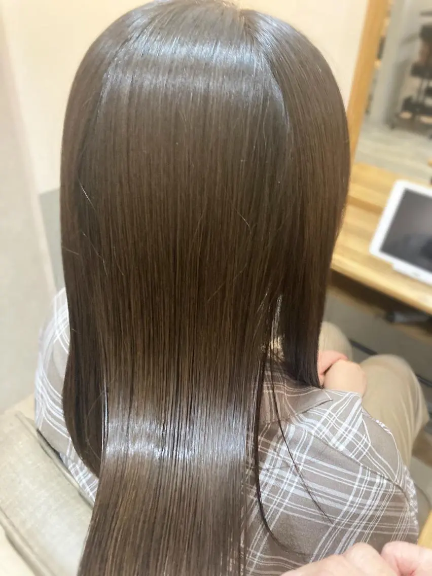 セミロング 髪質改善 トリートメント カット ヘアカラー トリートメント O maikoのヘアスタイル