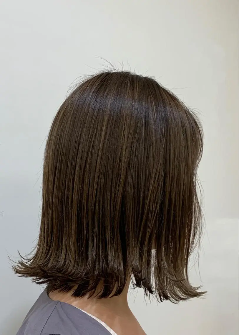ミディアム カラー 原田 穂真のヘアスタイル