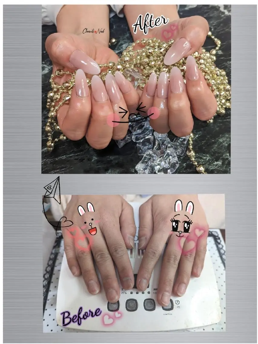 ネイル 長さ出し Chianti Nailのネイルデザイン