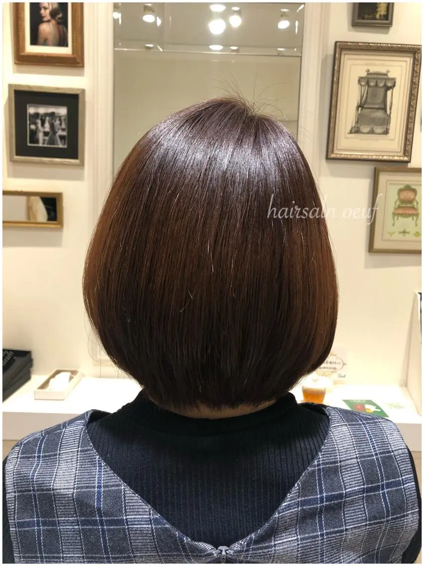 ショート ウフ 長瀬のヘアスタイル