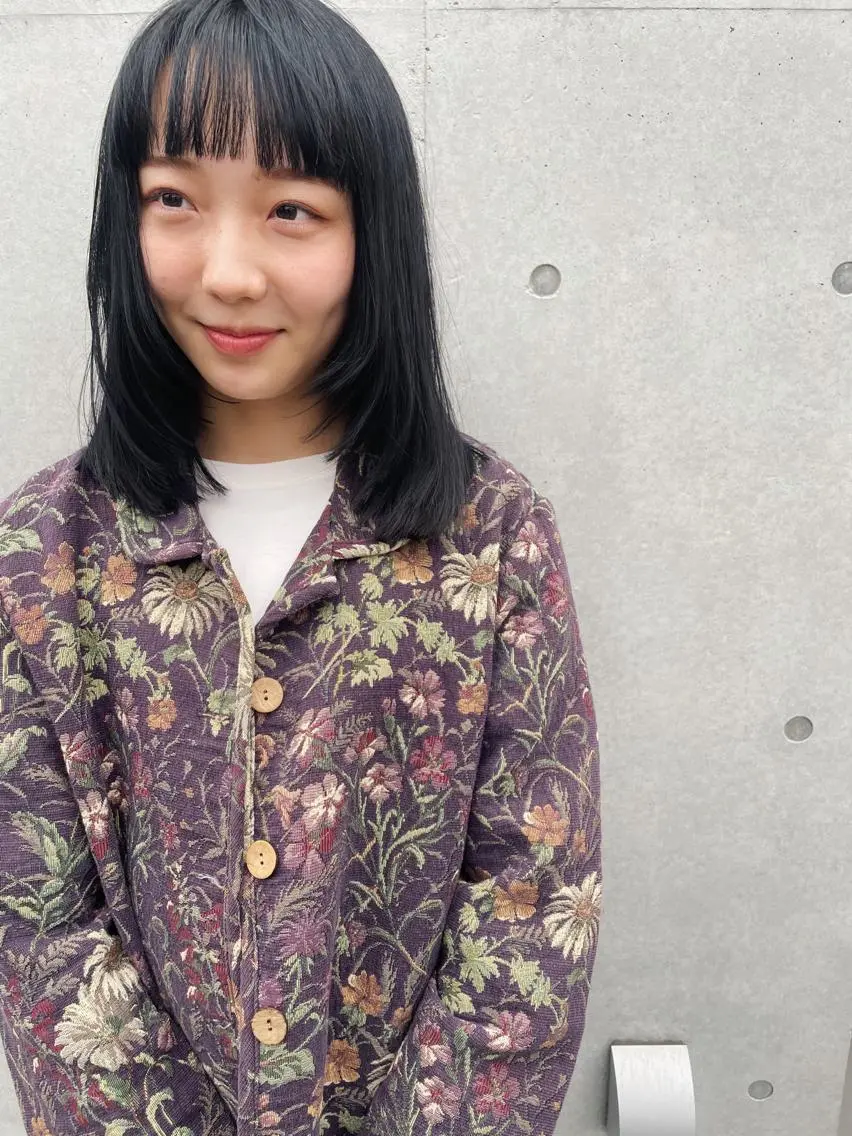 ミディアム カラー カット ヘアカラー トリートメント センスをお届けします 大谷将生infpのヘアスタイル