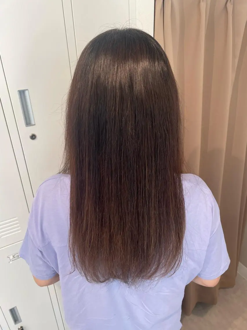 ロング 髪質改善 トリートメント 酒見 里奈のヘアスタイル