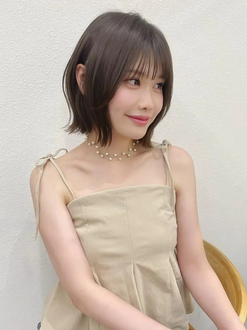 ショート ハッシュカット 韓国風ヘア レイヤーカット 縮毛矯正 カット ヘアカラー トリートメント GLROW 浦和 URAWAのヘアスタイル