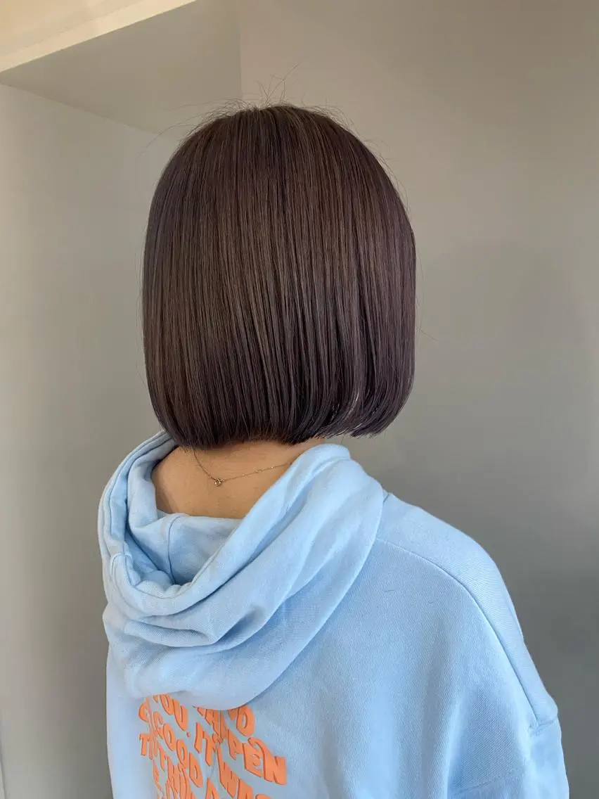 ミディアム カラー ヘアアレンジ 透明感カラー ヘアカラー ボブ /ニュアンス/ satomi🧸💖のヘアスタイル