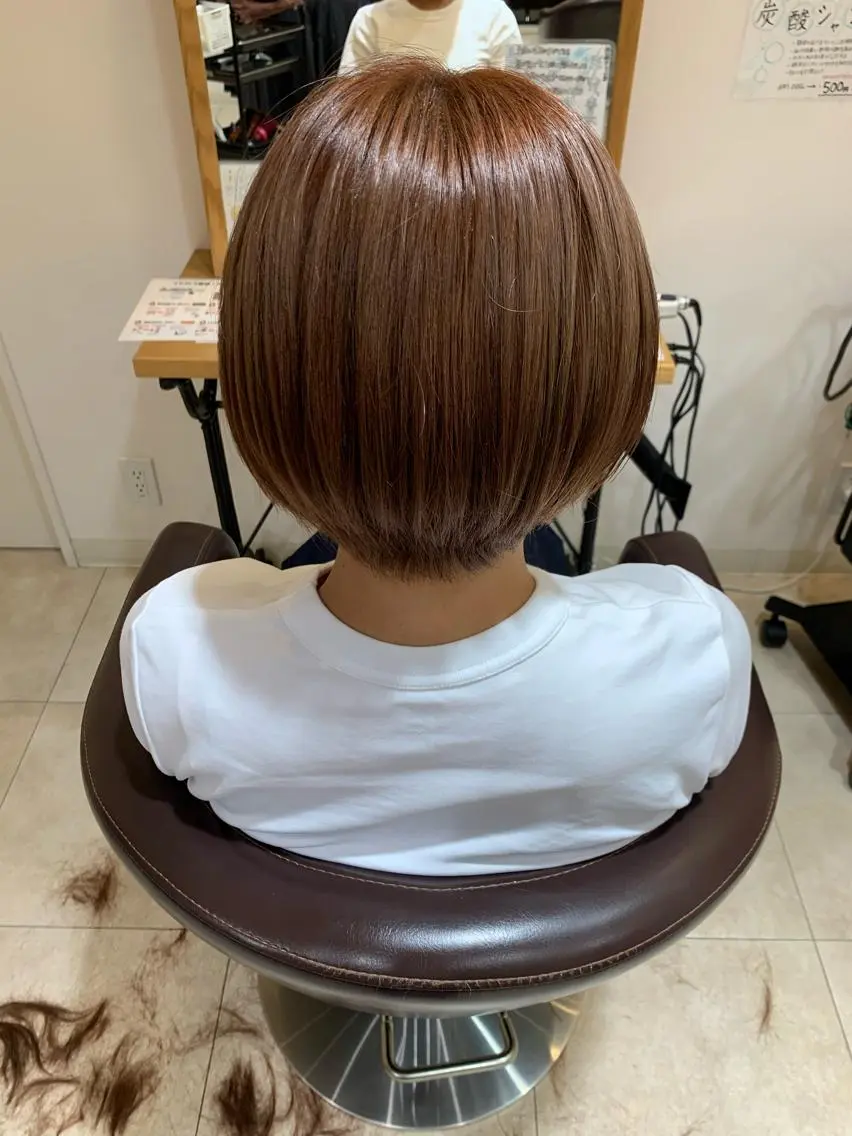 ショート ショートボブ ボブ ショートヘア カット ヘアカラー 鵜飼 真伍のヘアスタイル