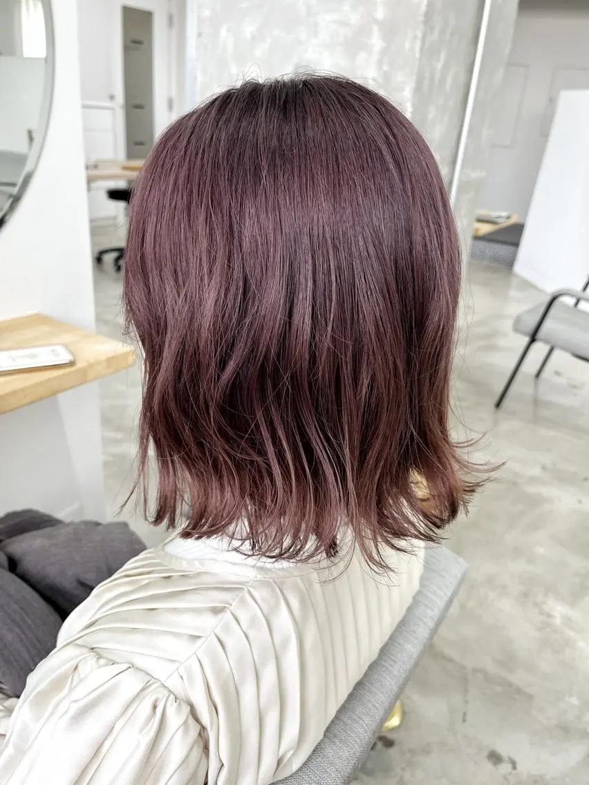 ミディアム カラー ヘアカラー ⭐️当日OK⭐️ 岩田峻のヘアスタイル