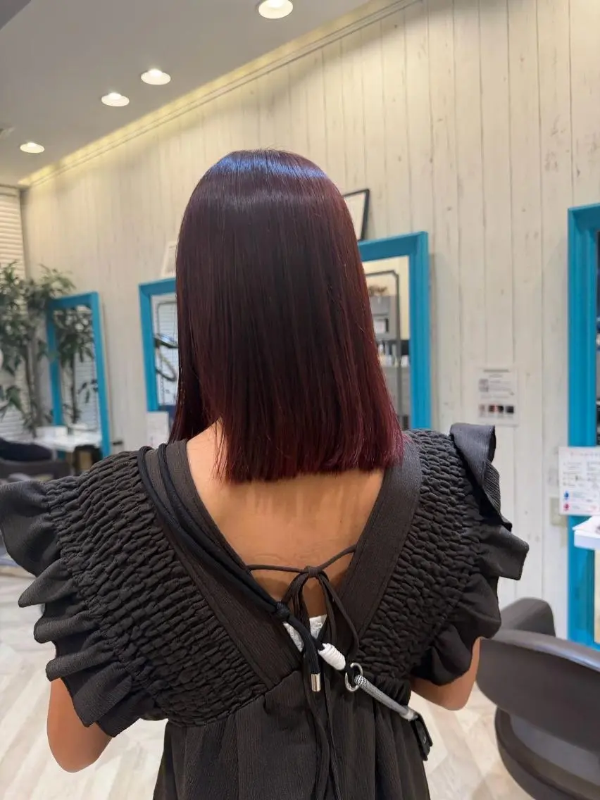 セミロング レイヤー 髪質改善 fiti横須賀中央のヘアスタイル