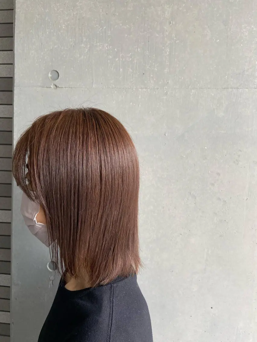 ミディアム カラー アッシュ 髪質改善 トリートメント 💜推しインナー カラー/菊池柊真💜のヘアスタイル