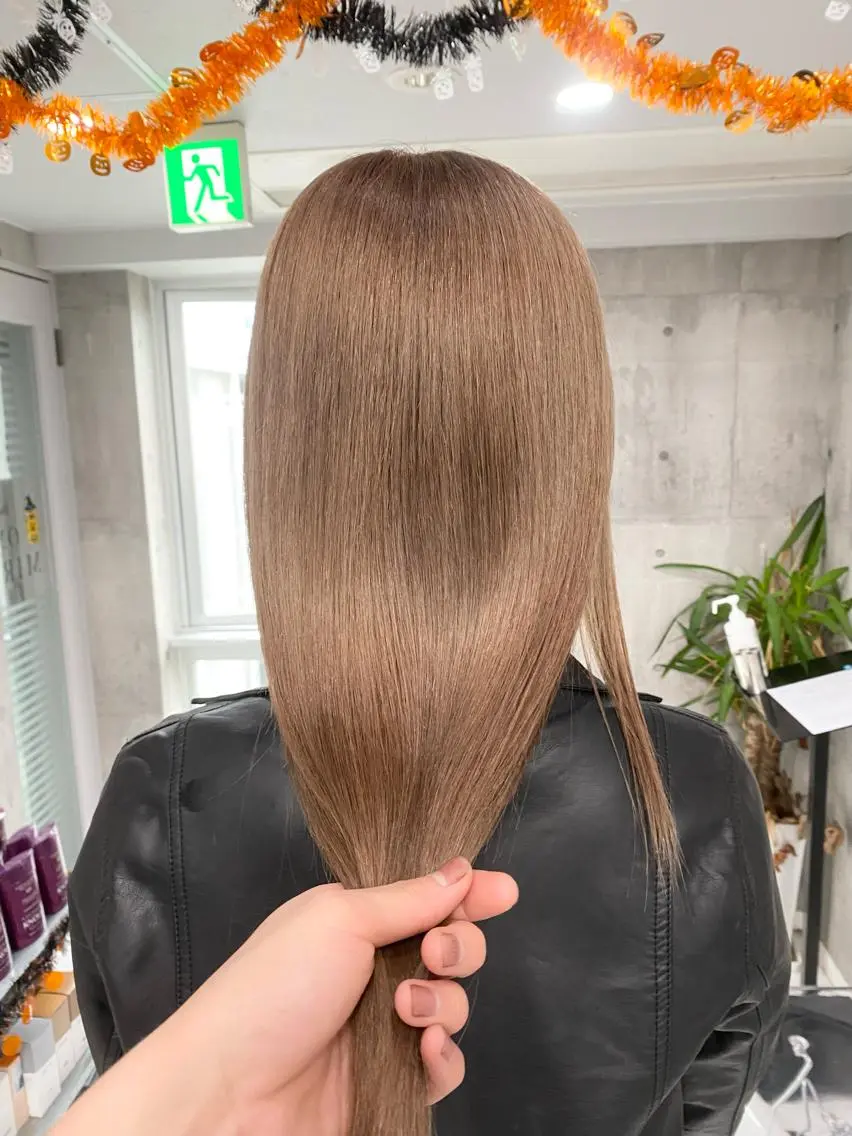 ロング カット ヘアカラー トリートメント ヘアセット メンズパーマ名人 TAKUMAのヘアスタイル