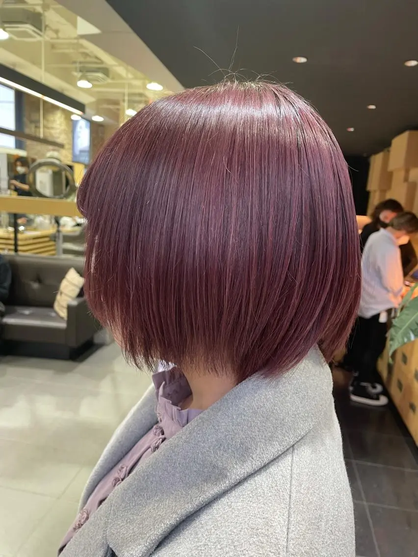ショート ボブ 艶髪カラー🫧 髪質改善🪽萩原のヘアスタイル
