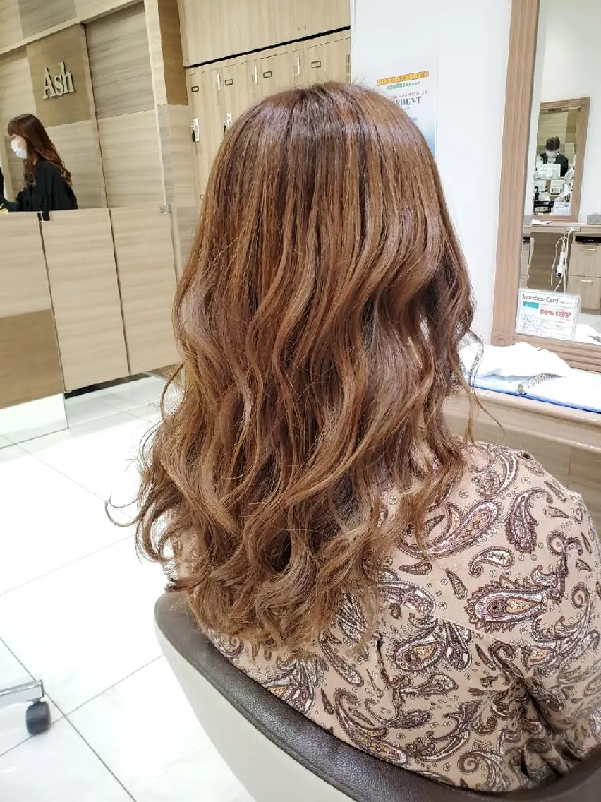 ロング カラー ベージュカラー イルミナカラー カラー特化🔥中村 和貴<Ash津田沼>のヘアスタイル