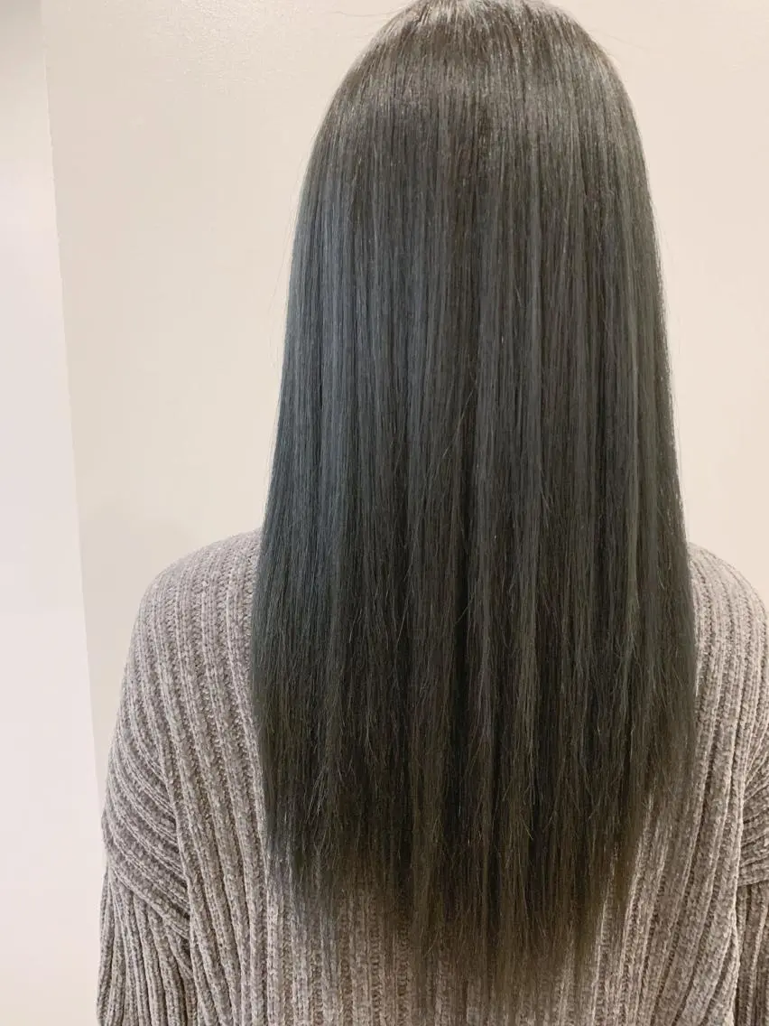 ロング パーマ ヘアカラー 開發 紗貴のヘアスタイル