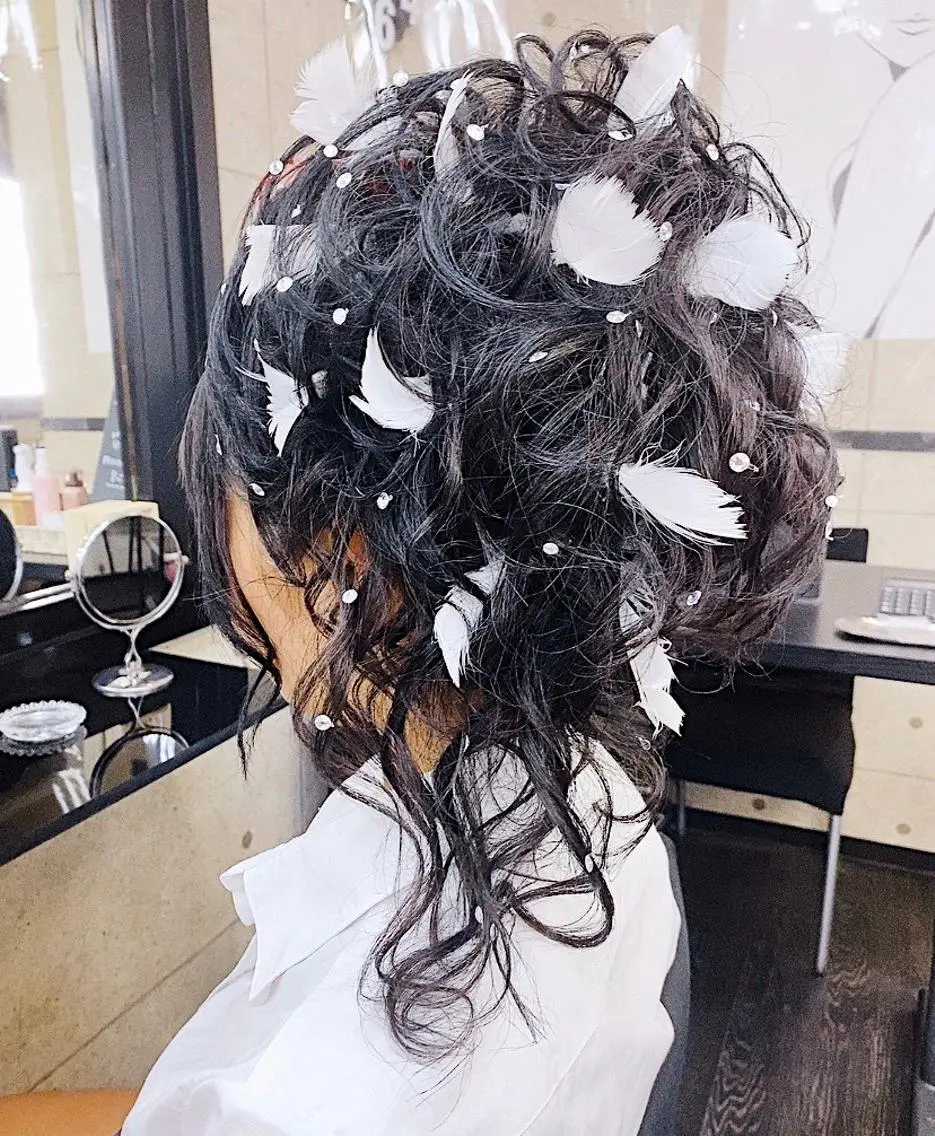 ロング 卒業式のヘアスタイル 京都最安価エクステ muuka🦋のヘアスタイル