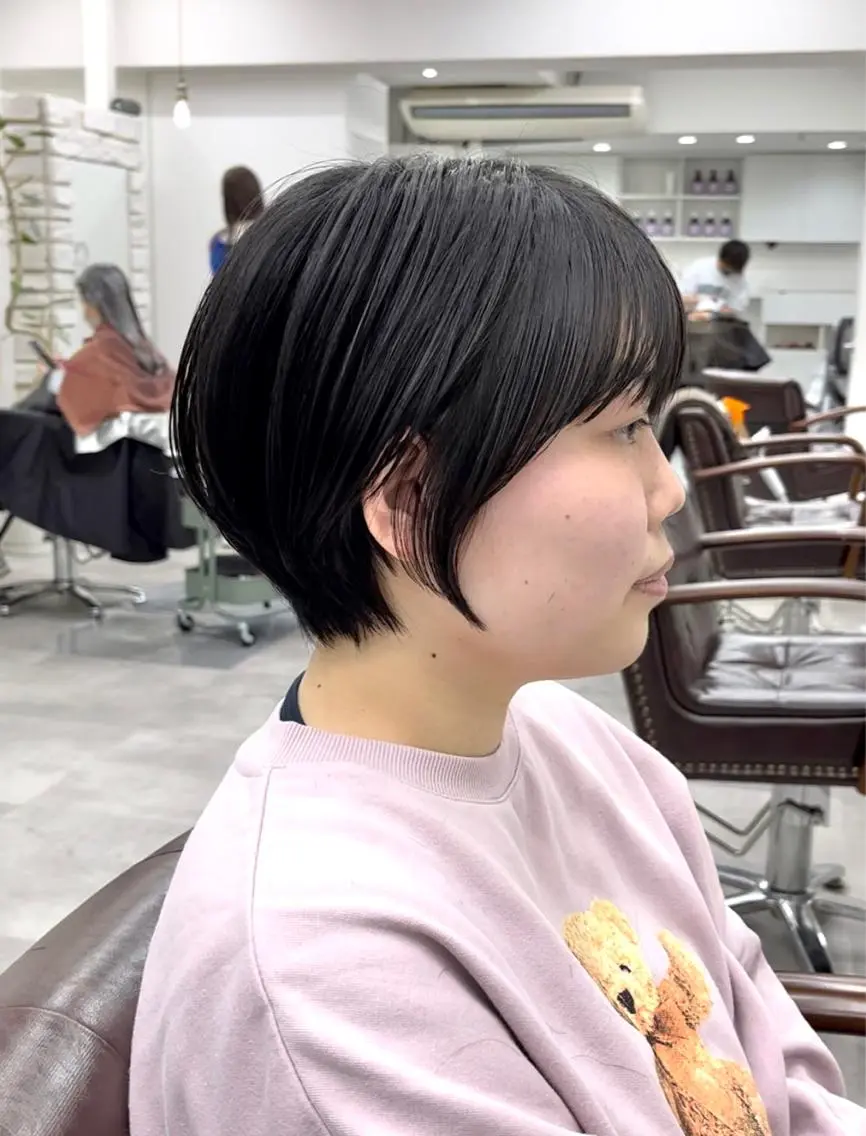 ショート ショートヘア カット トリートメント 天王寺韓国ヘア 小山歓実のヘアスタイル