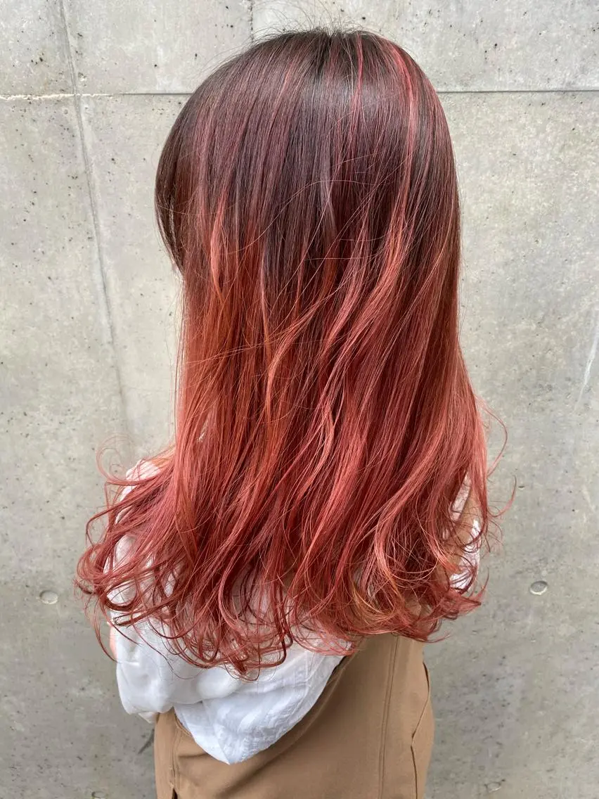 ロング カラー ⭐️エクステ指名 No.1⭐️高頭のヘアスタイル
