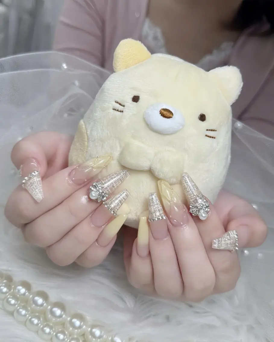 ネイル アートネイル 韓国ネイル ロングネイル 持ち込み シンプルネイル Nova Nailのネイルデザイン