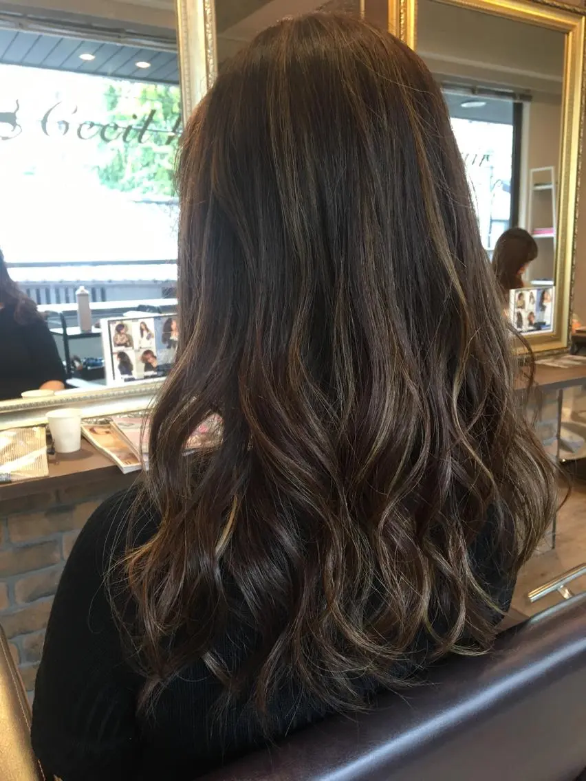 ロング カラー ブラウンカラー ハイライトカラー ハイライト 美髪・艶髪特化美容師 RYOJIのヘアスタイル
