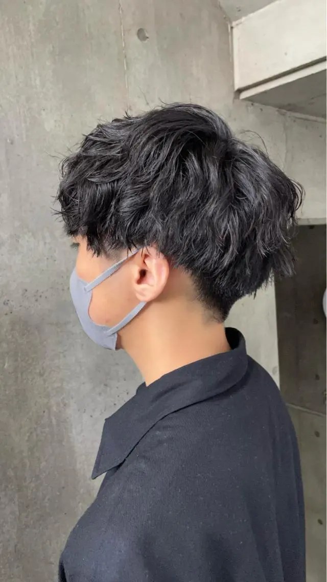 パーマ メンズ もりたみかこ 美容師お休み中のヘアスタイル