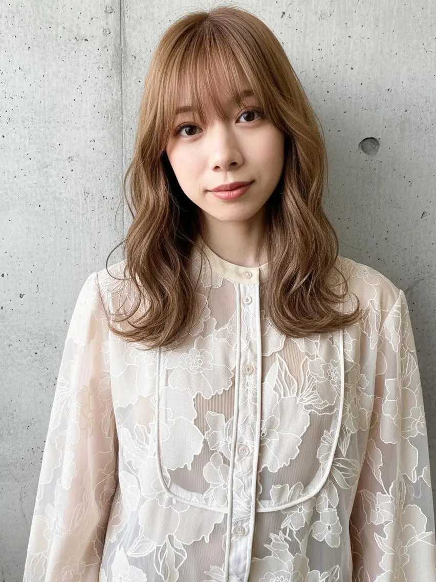 ロング カット ヘアカラー NAO ナオのヘアスタイル