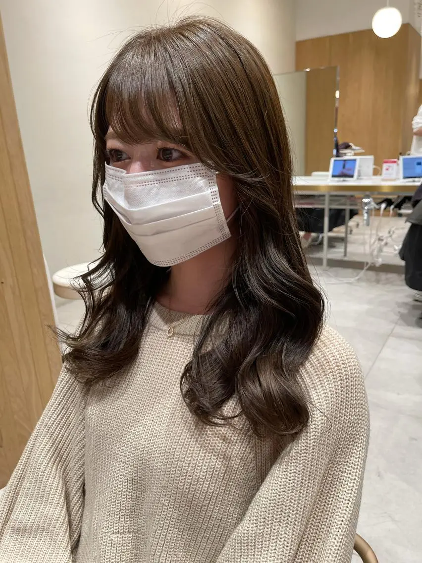 セミロング カラー カット トリートメント だいや/メンズパーマ メンズカット/名古屋のヘアスタイル